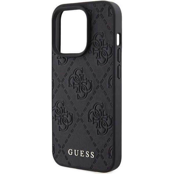 Guess Guess GUHCP15XP4EPMK iPhone 15 Pro Max 6.7" czarny/black hardcase Leather 4G Stamped