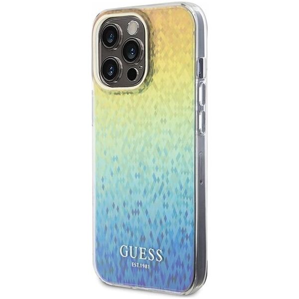 Guess Guess GUHCP15XHDECMI iPhone 15 Pro Max 6.7" wielokolorowy hardcase IML Faceted Mirror Disco Iridescent