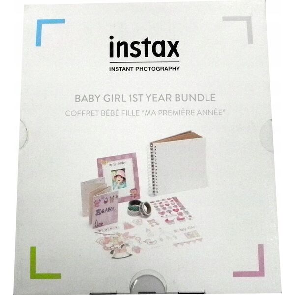 Fujifilm Instax collection 1-st birthday Pink (frame, album, stickers and decor.tape )