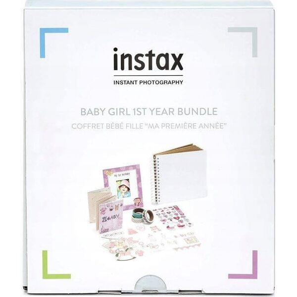 Fujifilm Instax collection 1-st birthday Pink (frame, album, stickers and decor.tape )