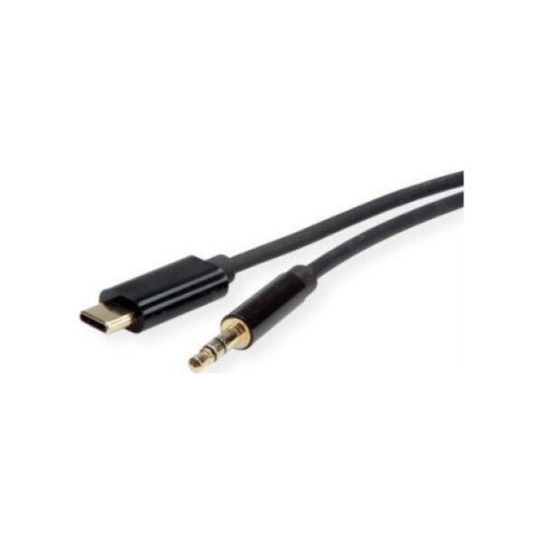 Adapter USB Roline Adapter ROLINE Kabel USB typu C - 3,5 mm audio, męski/żeński, zwart, 3 m