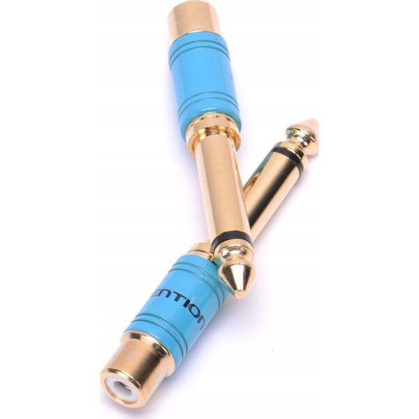 Adapter AV Vention Adapter audio Vention VDD-C03 6,35mm męski na RCA żeński 0,5m niebieski