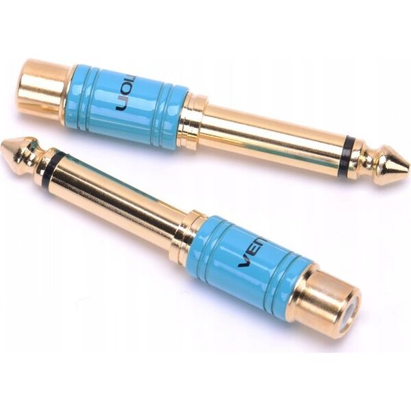Adapter AV Vention Adapter audio Vention VDD-C03 6,35mm męski na RCA żeński 0,5m niebieski