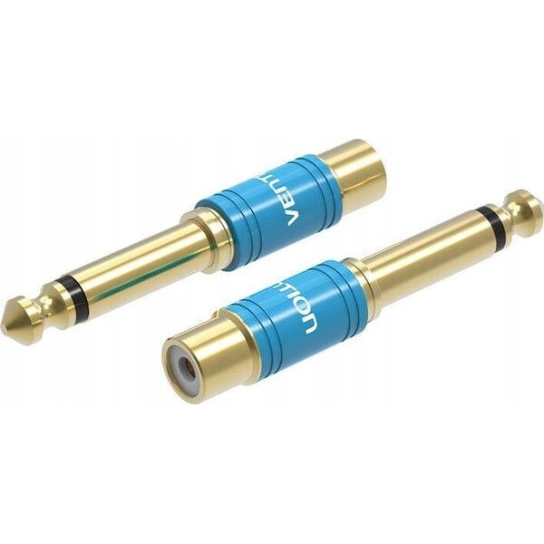 Adapter AV Vention Adapter audio Vention VDD-C03 6,35mm męski na RCA żeński 0,5m niebieski