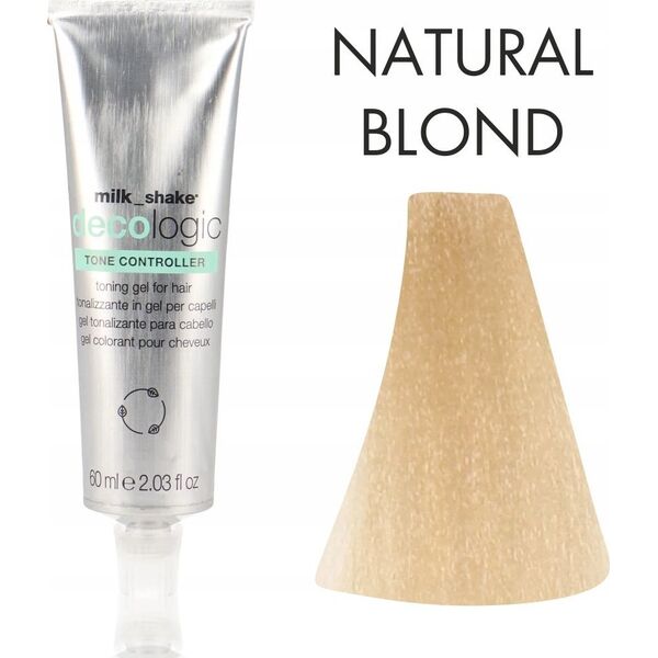 Milk Shake Milk Shake, Decologic Tone Controller, Silk Proteins, Hair Colouring Cream Toner,  Natural Blond, For Lightened Hair, 60 ml For Women