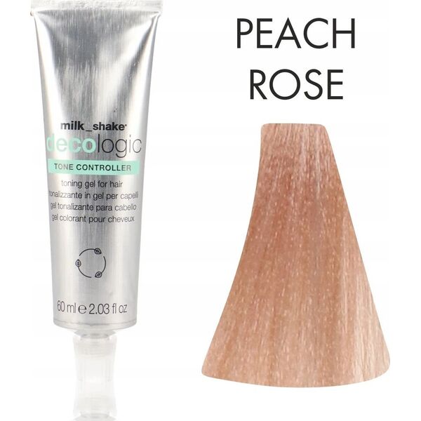 Milk Shake Milk Shake, Decologic Tone Controller, Silk Proteins, Hair Colouring Cream Toner,  Peach Rose, For Lightened Hair, 60 ml For Women