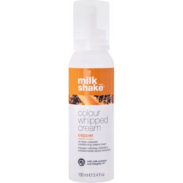 Milk Shake Milk Shake, Colour Whipped Cream, Organic Fruit Extracts, Hair Colour Leave-In Mousse,  Copper, 100 ml For Women