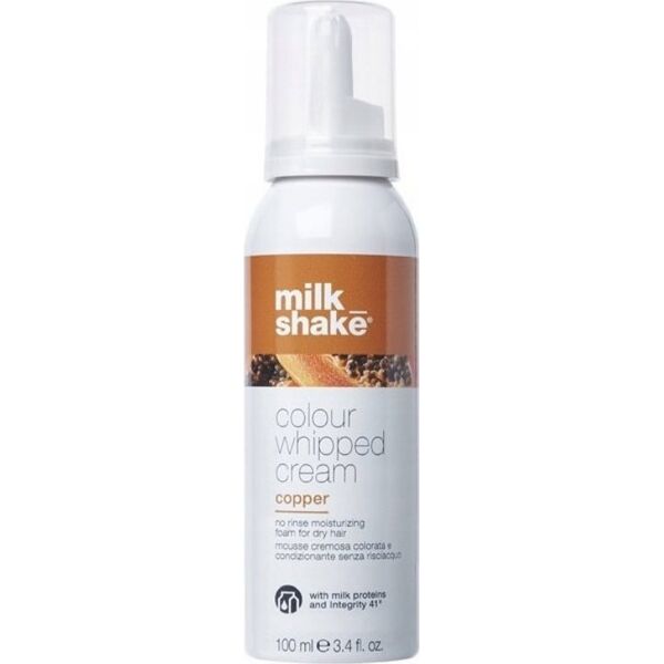 Milk Shake Milk Shake, Colour Whipped Cream, Organic Fruit Extracts, Hair Colour Leave-In Mousse,  Copper, 100 ml For Women