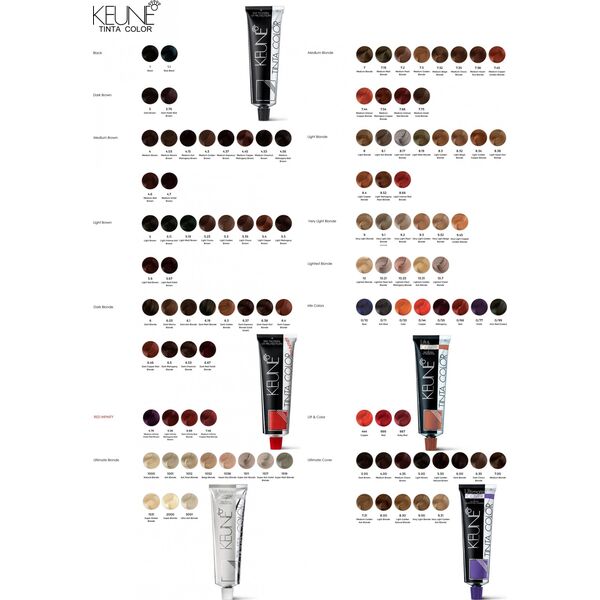 Keune Keune, Tinta Color Red Infinity, Permanent Hair Dye, 7.46Ri Medium Infinity Copper Red Blonde, 60 ml For Women