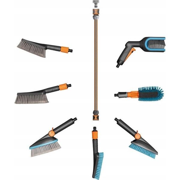 Gardena GARDENA Cleansystem Hand Brush M soft, with hose connection, for cleaning smaller areas Hand Brush 18842-20 Gardena Combisystem