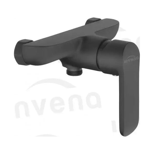 Bateria prysznicowa Invena Invena bateria natryskowa Siros czarna BN-90-004