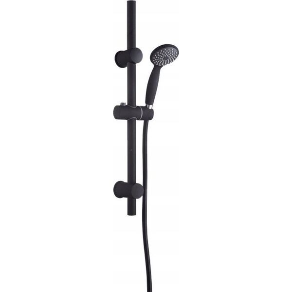 Bateria prysznicowa Invena Invena bateria natryskowa Siros czarna BN-90-004