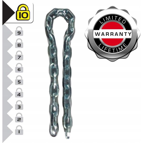 MasterLock Master Lock Hardened Steel Chain with protective Sleeve 8021EURD