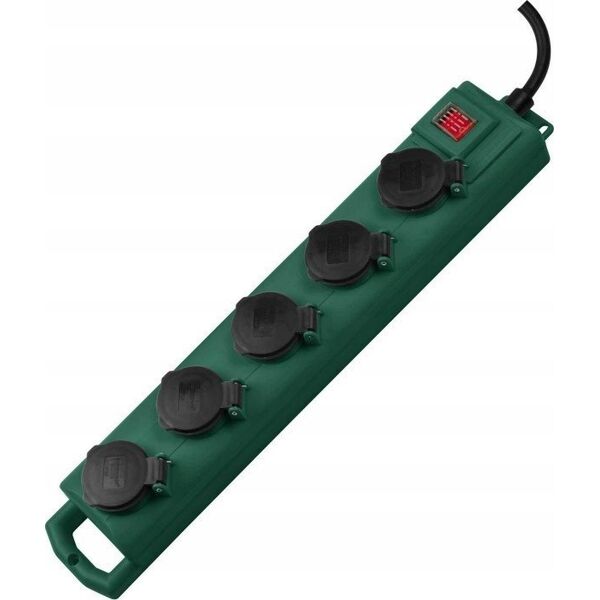 Brennenstuhl Brennenstuhl SuperSolid SL-554 Garden Extension Socket 5m 5fold