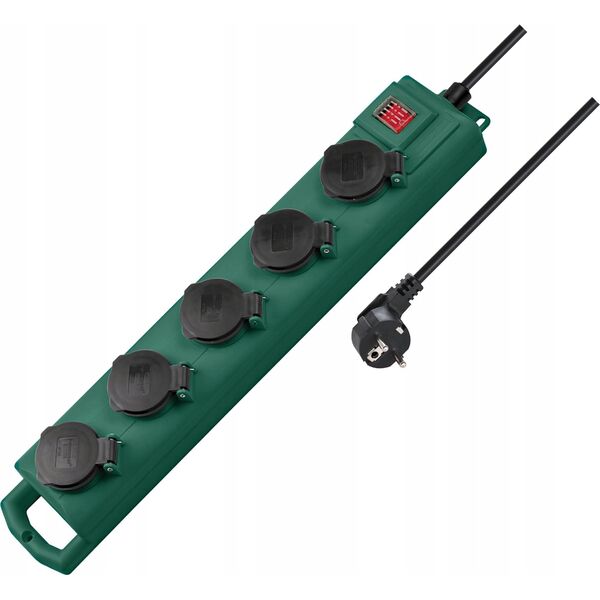 Brennenstuhl Brennenstuhl SuperSolid SL-554 Garden Extension Socket 5m 5fold