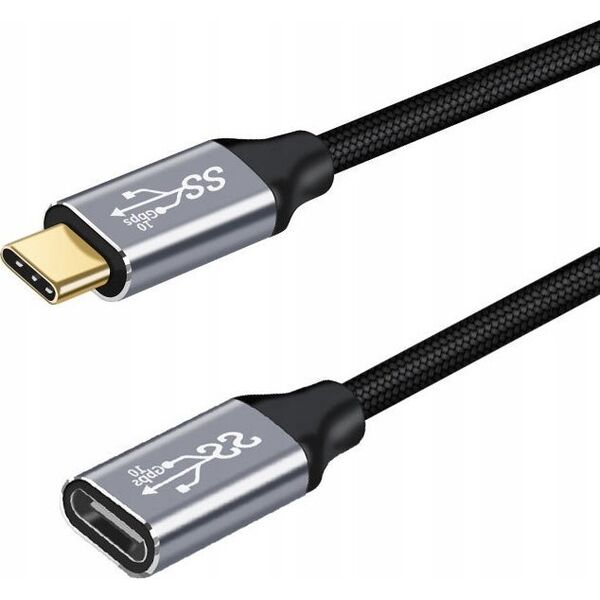 Kabel USB MicroConnect USB-C - USB-C 2 m Czarny (USB3.2CC2EX)