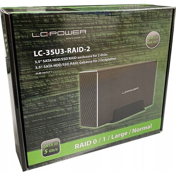 Obudowa LC-Power LC-Power Geh 8.9cm (2x3,5") LC-35U3-RAID-2
