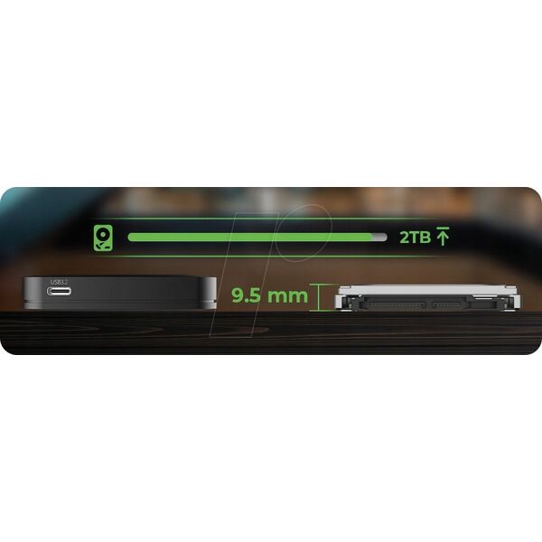 Icy Box Externes Geh. IcyBox 2,5"SATA HDD/SSD zu USB 3.2 (Gen2) Type