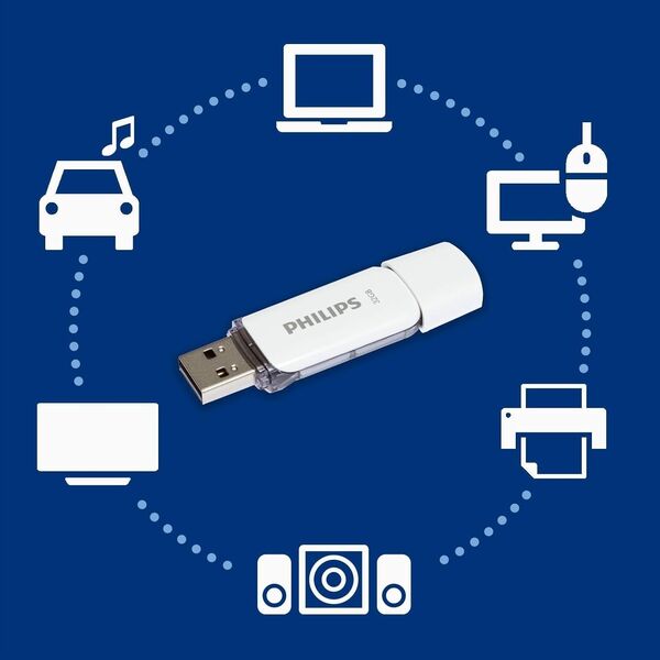Pendrive Philips Philips USB 2.0 3-Pack      32GB Snow Edition Shadow Grey