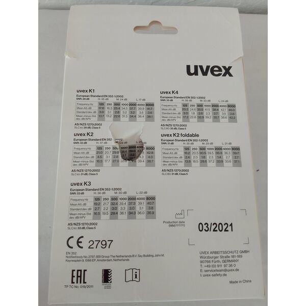 Uvex uvex capsule ear prot. K1 black/green