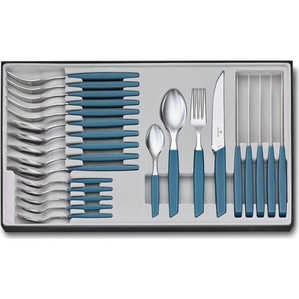 Victorinox Victorinox Swiss Modern Cutlery Set 24 pcs. Blue
