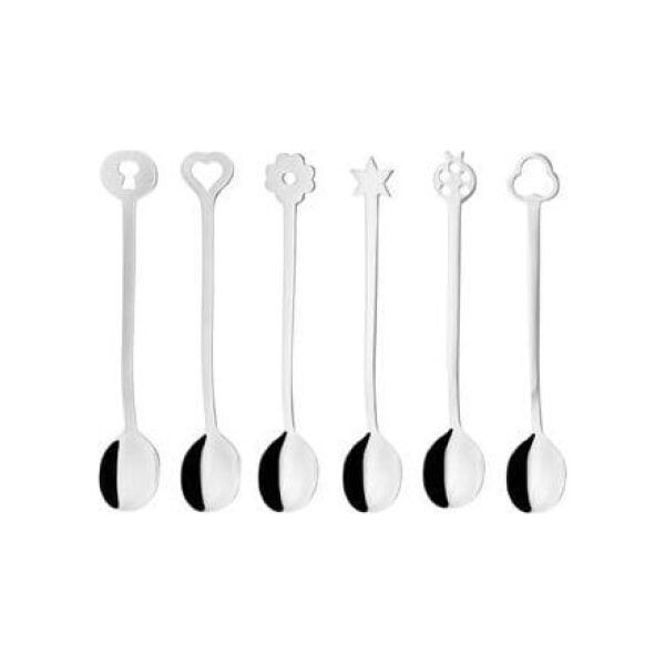 Sambonet Sambonet New Portafortuna Inox 6 Party Spoon Set
