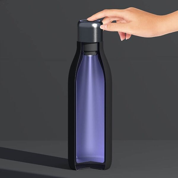 Asobu Asobu UV-Light Bottle Black  , 0.5 L