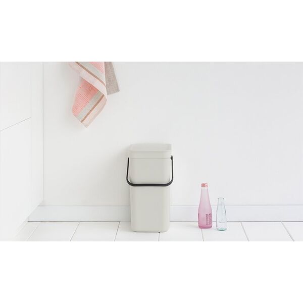 Brabantia Brabantia Sort & Go Waste Bin Light Grey 12 L