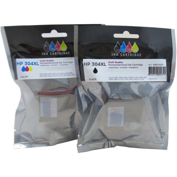 Tusz Peach PEACH ink black + MP kompt no. 304XL
