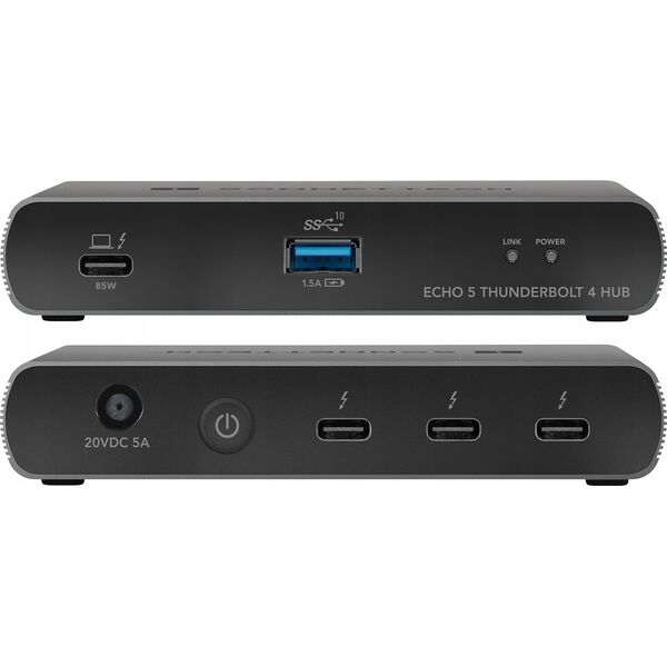 Sonnet Sonnet Echo 5 Thunderbolt 4 Hub, docking station (silver/black)