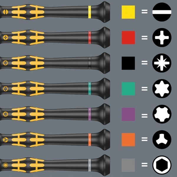 Wera Wera Kraftform Micro ESD Big Pack 1 screwdriver set (black/yellow, 25 pieces)