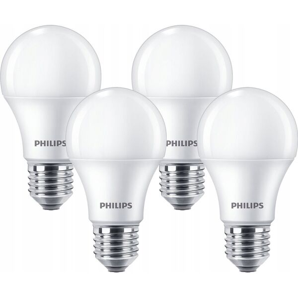Philips Philips LED Lamp E27 4-Pack 60W 4000K
