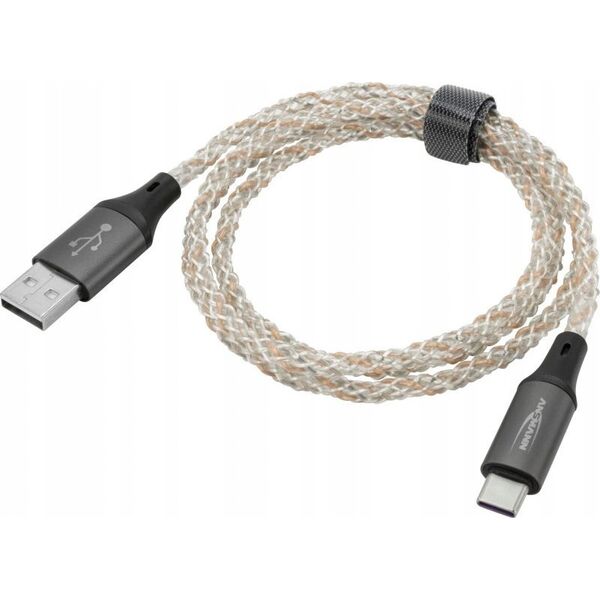 Kabel USB Ansmann Ansmann USB-A / USB-C Cable with LED Lighting 100cm 1700-0158