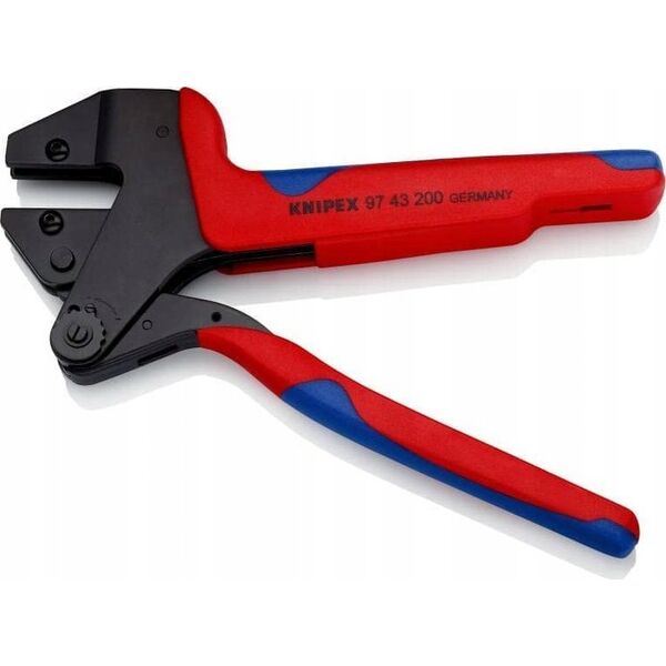 Knipex KNIPEX crimp system pliers 97 43 200 A, crimpzange (red/blue, without crimed use)