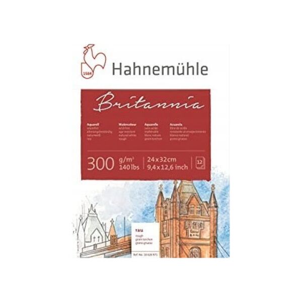 Hahnemühle Hahnemühle Britannia Watercolour 12 sheets rough 24x32cm 300g