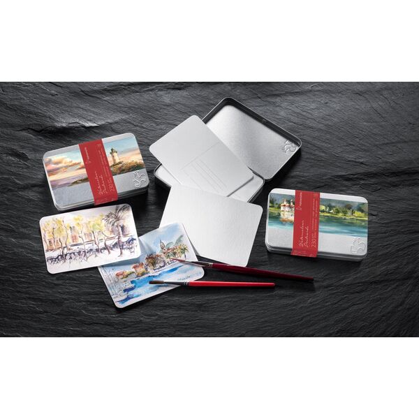 Hahnemühle Hahnemühle Watercolour Postcards Box cold press 10x15cm 230g 30pc