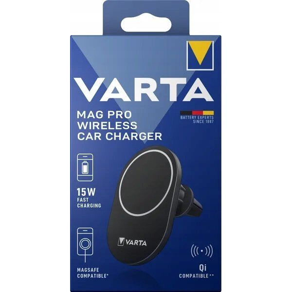 Ładowarka Varta Varta Mag Pro Qi Wireless Car Charger 15W          57902101111