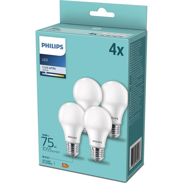 Philips Philips LED Lamp E27 4-Pack 75W 4000K