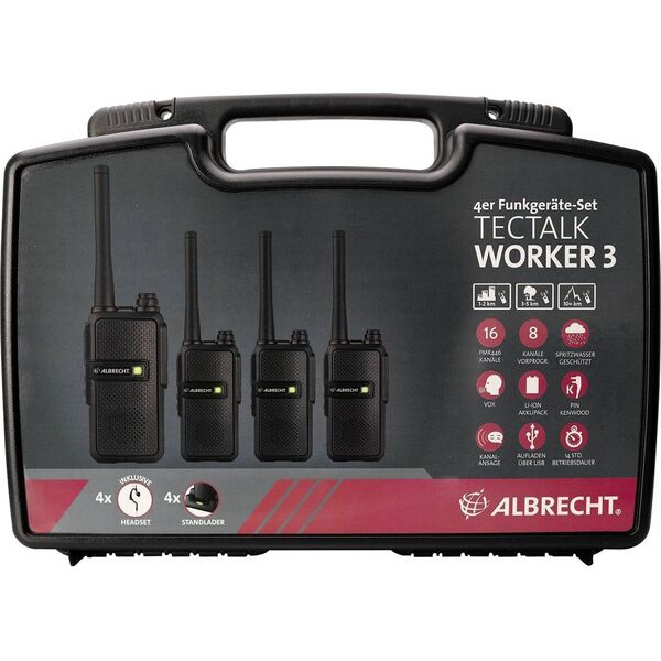Albrecht Albrecht Tectalk Worker 3 Case 4-Pack