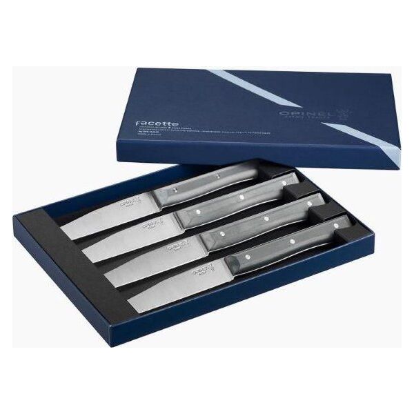 Opinel Opinel Table Knives Facette Set of 4  Slate