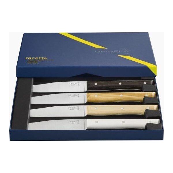 Opinel Opinel Table Knives Facette Set of 4   Mix