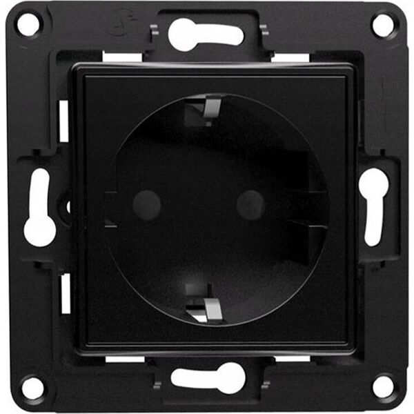 Shelly Shelly wall socket EU (black, flush-mounted)
