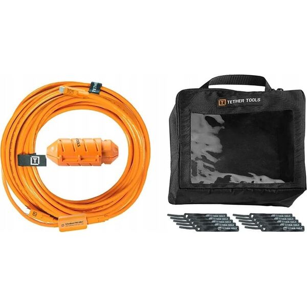 Adapter USB Tether Tools Tether Tools USB-C to Micro-B- Cable-System 9,40m right orange