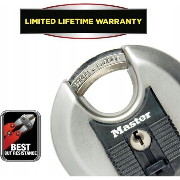 MasterLock Master Lock Padlock 2-Disc Stainless Steel (70mm) M40E