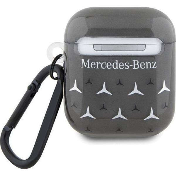 Mercedes Mercedes Large Star Pattern - Etui AirPods 1/2 gen (czarny)