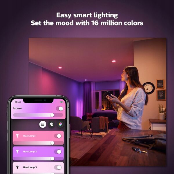 Philips Philips Hue LED Luster E14 2pack 5,1W 470lm White Color Amb. BT