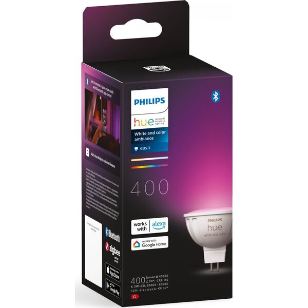 Philips Philips Hue LED Lampe MR16 400lm White Color Amb.