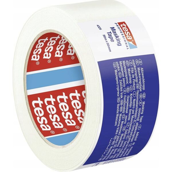 Tesa Tesa Masking Tape 50m x 50mm Stand.Prof. white 04325