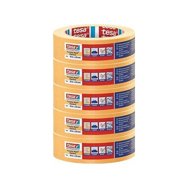 Tesa Tesa Masking Tape 50m x 25mm Stand.Prec. yellow 04344