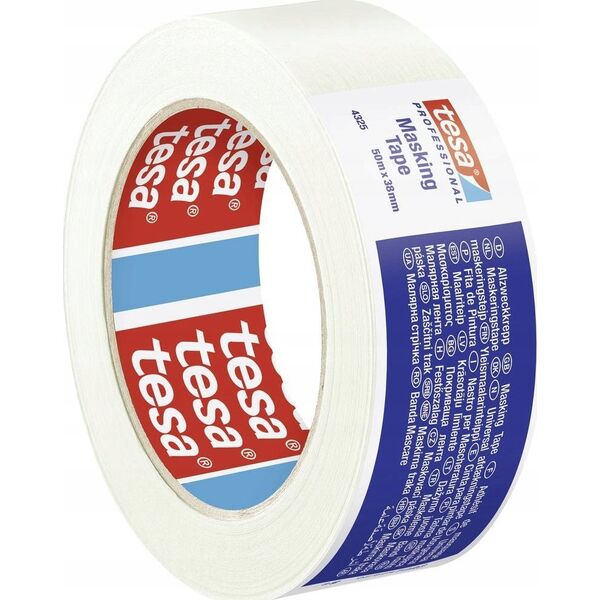 Tesa Tesa Masking Tape 50m x 38mm General Purpose white 04325